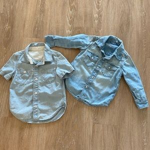 Toddler denim shirt bundle